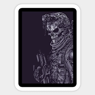 skull army Sticker